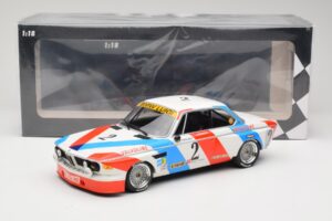 BMW 3.0 CSL E9 #2 Luigi Racing A. de Fierlant / P. Xhenceval Winners 24 Hours of Spa 1975 Minichamps 1:18 155752602 Métal — image 6 sur 6