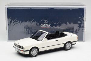 BMW 325i E30 Cabriolet Alpine Blanc Norev 1:18 183213 Métal — image 6 sur 6