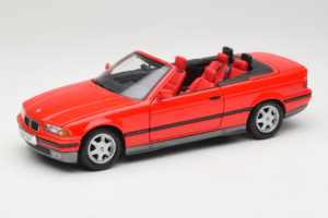 BMW 325i E36 Cabriolet Rouge Maisto 1:18 50229 Métal