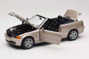 BMW 328i E46 Cabriolet Sand Beige Metallic Kyosho 1:18 80430009756 Métal — image 2 sur 9