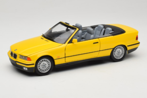 BMW 3 Series E36 Cabriolet Jaune UT Models 1:18 BMW007 Métal