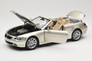 BMW 6 Series E64 Cabriolet Mineral Silver Metallic Kyosho 1:18 80430153437 Métal — image 2 sur 9