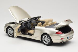 BMW 6 Series E64 Cabriolet Mineral Silver Metallic Kyosho 1:18 80430153437 Métal — image 6 sur 9
