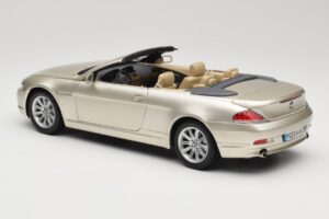 BMW 6 Series E64 Cabriolet Mineral Silver Metallic Kyosho 1:18 80430153437 Métal — image 8 sur 9