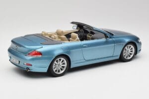 BMW 6 E64 Cabriolet Bleu Clair Kyosho 1:18 80430153440 Métal — image 3 sur 8