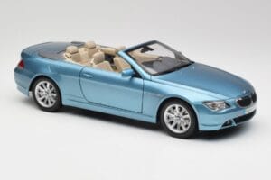 BMW 6 E64 Cabriolet Bleu Clair Kyosho 1:18 80430153440 Métal — image 6 sur 8