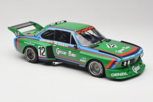 BMW 3.5 CSL E9 Gruppe 5 #12 H. Quester / G. Nilsson Zeltweg Winner 1976 Minichamps 1:18 180762012 Métal — image 6 sur 8