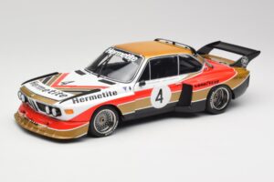 BMW 3.5 CSL E9 Gruppe 5 #4 J. Fitzpatrick / T. Walkinshaw Silverstone Winner 1976 Minichamps 1:18 180762004 Métal
