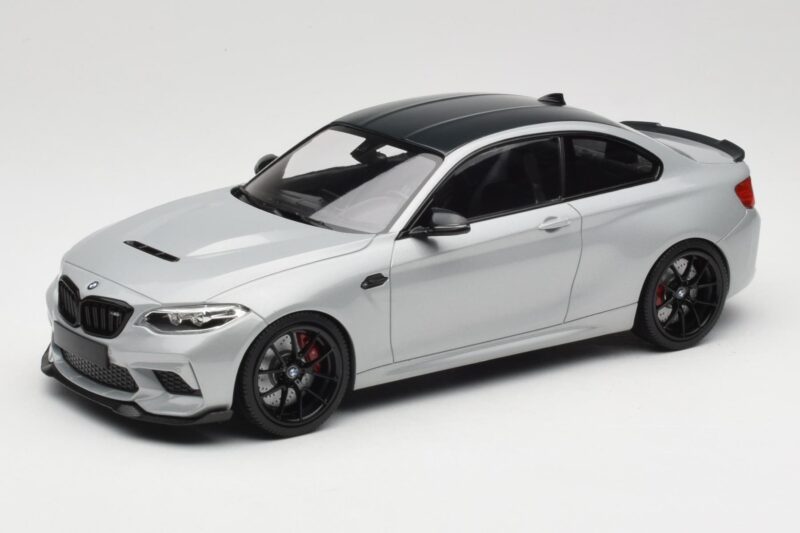 BMW M2 F87 CS Hockenheim Silver Jantes Noires Minichamps 1:18 155021024 Métal