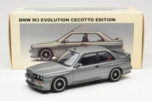 BMW M3 E30 Sport Evolution Cecotto Gris AUTOart 1:18 70567 Métal — image 8 sur 8