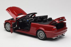 BMW M3 E46 Cabriolet Rouge Kyosho 1:18 08505R Métal — image 5 sur 8