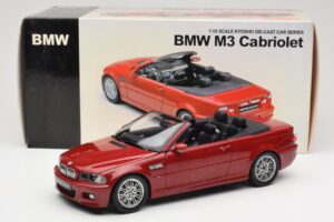 BMW M3 E46 Cabriolet Rouge Kyosho 1:18 08505R Métal — image 8 sur 8