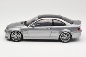 BMW M3 E46 CSL Argent Kyosho 1:18 08506S Métal — image 4 sur 8