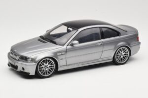 BMW M3 E46 CSL Argent Kyosho 1:18 08506S Métal