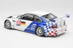 BMW M3 E46 GTR #42 J. Lehto / J. Muller ELMS 2001 Minichamps 1:18 100012192 Métal — image 7 sur 8