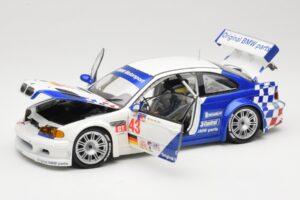 BMW M3 E46 GTR #43 D. Muller ALMS 2001 Minichamps 1:18 100012143 Métal — image 2 sur 8
