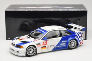 BMW M3 E46 GTR #43 D. Muller ALMS 2001 Minichamps 1:18 100012143 Métal — image 8 sur 8