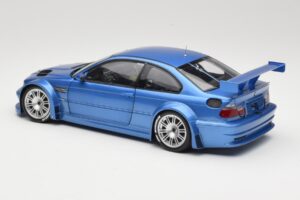 BMW M3 E46 GTR Street Bleu Minichamps 1:18 80430302540 Métal — image 7 sur 8