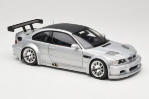 BMW M3 E46 GTR Street Argent With Carbon Roof Minichamps 1:18 100012102 Métal — image 6 sur 8