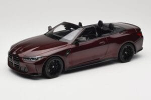 BMW M4 G83 Cabriolet Rouge Métallisé Minichamps 1:18 155021032 Métal
