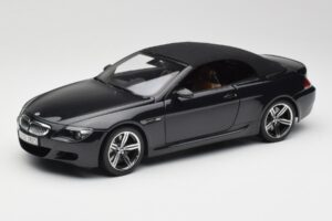 BMW M6 E64 Cabriolet Sapphire Black Kyosho 1:18 80430417424 Métal — image 3 sur 9