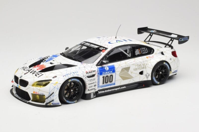 BMW M6 GT3 F13 #100 Schubert Motorsport J. Edwards / J. Klingmann 24h Nurburgring 2016 Minichamps 1:18 155162611 Métal