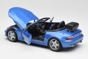 BMW Z3 M Roadster Avec Porte-Bagages Bleu Métallique UT Models 1:18 20416 Métal — image 5 sur 8