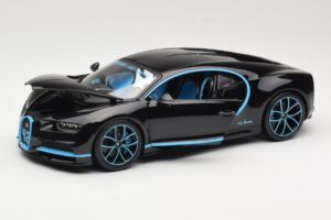 Bugatti Chiron Noir & Bleu Bburago 1:18 18-11040BK Métal — image 2 sur 8