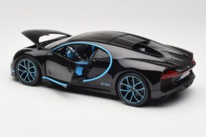 Bugatti Chiron Noir & Bleu Bburago 1:18 18-11040BK Métal — image 5 sur 8