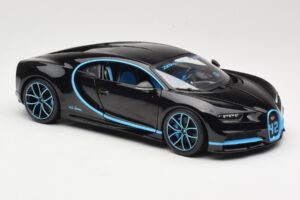 Bugatti Chiron Noir & Bleu Bburago 1:18 18-11040BK Métal — image 6 sur 8