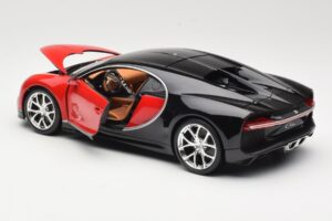 Bugatti Chiron Noir & Rouge Bburago 1:18 18-11040 Métal — image 5 sur 8
