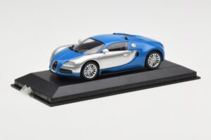 Bugatti Veyron Centenaire Bleu Métallique Argent Minichamps 1:43 400110850 Métal — image 2 sur 4