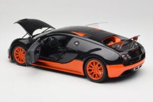 Bugatti Veyron Super Sport World Record Edition Carbon & Orange Minichamps 1:18 100110840 Métal — image 5 sur 8