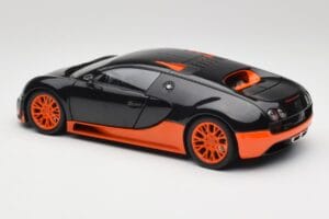 Bugatti Veyron Super Sport World Record Edition Carbon & Orange Minichamps 1:18 100110840 Métal — image 7 sur 8