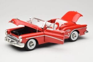 Buick Skylark Cabriolet Rouge Motormax 1:18 73129 Métal — image 2 sur 8