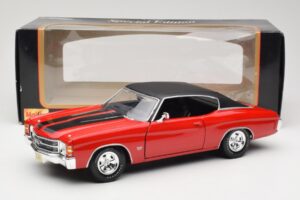 Chevrolet Chevelle SS 454 Rouge Maisto 1:18 531892 Métal — image 8 sur 8