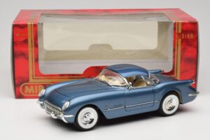 Chevrolet Corvette C1 Bleu Mira 1:18 6105 Métal — image 8 sur 8