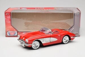 Chevrolet Corvette C1 Rouge Motormax 1:18 73100TC Métal — image 8 sur 8