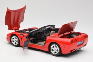 Chevrolet Corvette C5 Cabriolet Rouge Bburago 1:18 3076 Métal — image 5 sur 8