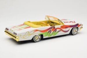 Chevrolet Impala Lowrider White Metallic Hot Wheels 1:18 27635 Métal — image 3 sur 8