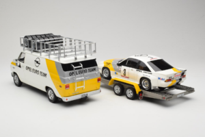 Opel Manta 400 Group B Rally Tour de Corse 1984 Avec Chevrolet G30 Véhicule d'Assistance Otto 1:18 OT491 Résine — image 2 sur 13