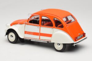 Citroen 2CV Spot Orange & Blanc Solido 1:18 421183600 Métal — image 7 sur 8