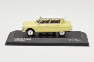 Citroen Ami 6 Jaune Blanc Minichamps 1:43 400111661 Métal