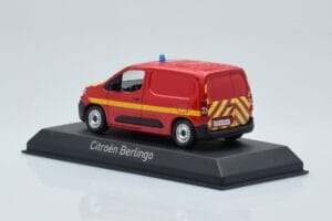 Citroen Berlingo Van Sapeurs Pompiers Rouge Norev 1:43 155772 Métal — image 3 sur 4