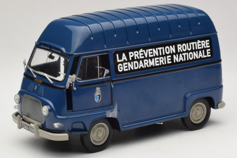 Citroen Estafette Gendarmerie Bleu Avec Figurine Norev 1:18 185165 Métal