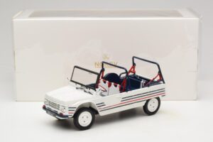 Citroen Mehari Bleu Blanc Rouge Norev 1:18 181805 Métal — image 7 sur 7