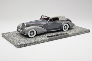 Delage D8 120 Cabriolet Gris & Gris Foncé Minichamps 1:18 107115134 Métal