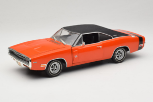 Dodge Charger R/T Orange & Noir American Muscle 1:18 39314 Métal