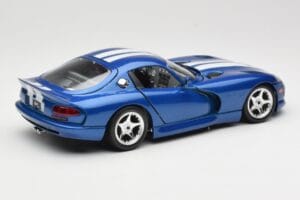 Dodge Viper GTS SR II Bleu avec Bandes Blanches Bburago 1:18 3330 Métal — image 3 sur 8