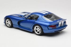Dodge Viper GTS SR II Bleu avec Bandes Blanches Bburago 1:18 3330 Métal — image 7 sur 8
